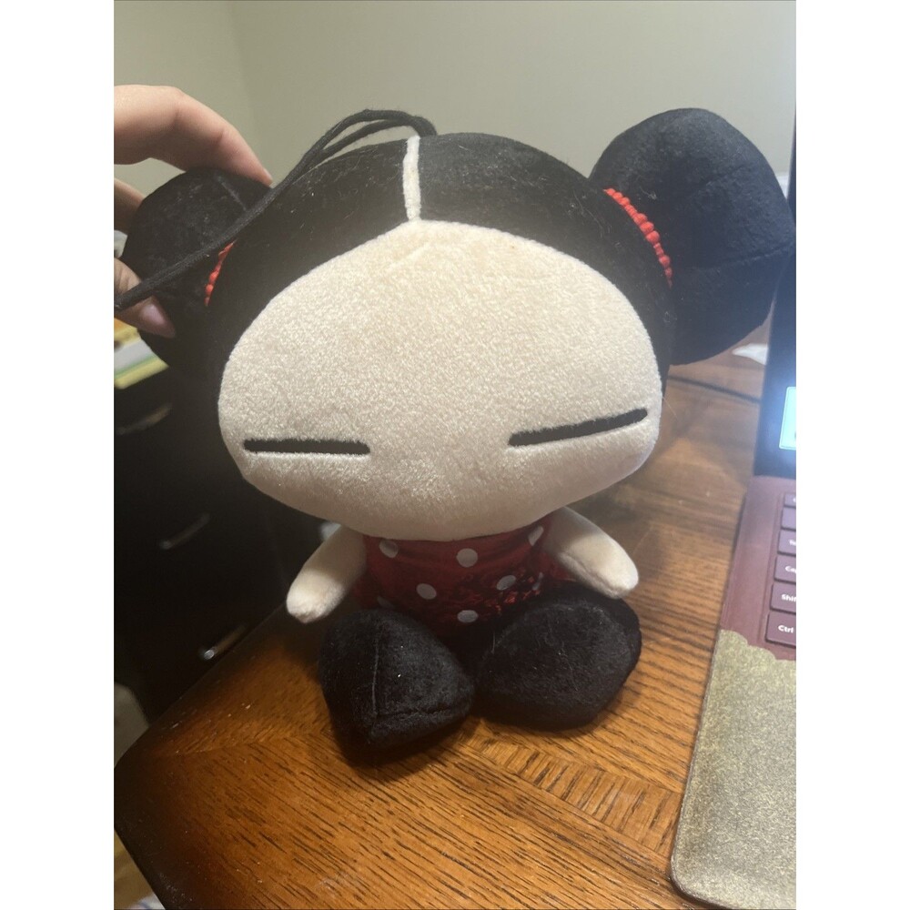 Unique Rare Pucca Plush Doll Bandi 2001 Polka Dot Dress